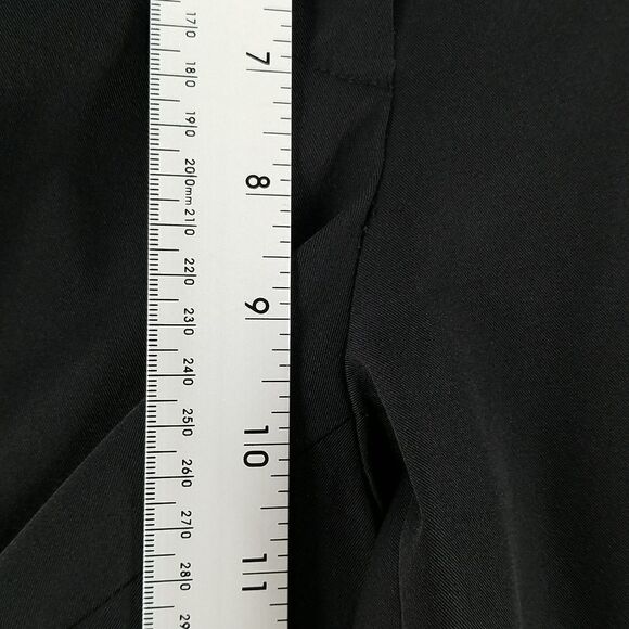 Bianca Nygard Pants Women's Nylon Size 10 Black Mid Rise Zipper Button Closure - Picture 8 of 12